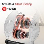 PASYOU Foldable Magnetic Exercise Bike with Monitor