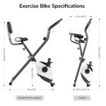Panana Foldable Exercise Bike with Magnetic Resistance