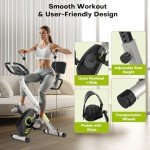 Wenoker Folding Magnetic Resistance Exercise Bike