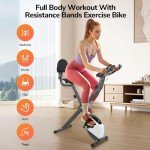 Panana Foldable Exercise Bike with Magnetic Resistance