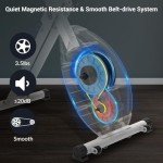 Micyox Foldable Magnetic Exercise Bike with LCD Display