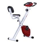 Foldable Indoor Exercise Bike with LCD Monitor
