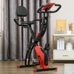HOMCOM Folding Exercise Bike with Magnetic Resistance