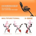 HOMCOM Folding Exercise Bike with Magnetic Resistance
