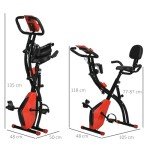 HOMCOM Folding Exercise Bike with Magnetic Resistance