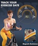 PYHIGH Magnetic Stationary Exercise Bike with LCD Monitor