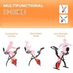 HOMCOM Folding Exercise Bike with Magnetic Resistance