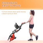 HOMCOM Folding Exercise Bike with Magnetic Resistance