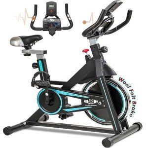 FK Sports Adjustable Exercise Bike with Monitor & Holder