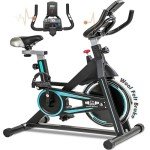 FK Sports Adjustable Exercise Bike with Monitor & Holder