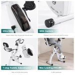 Folding Exercise Bike with 10-Level Resistance