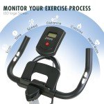 FK Sports Adjustable Exercise Bike with Monitor & Holder