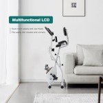 Folding Exercise Bike with 10-Level Resistance