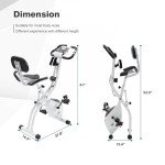 Folding Exercise Bike with 10-Level Resistance