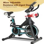 FK Sports Adjustable Exercise Bike with Monitor & Holder