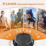 Foldable Exercise Bike with Heart Rate Monitor