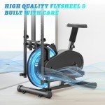Cowmew 2-in-1 Elliptical Exercise Bike for Home