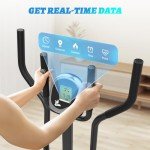 Cowmew 2-in-1 Elliptical Exercise Bike for Home