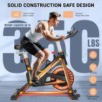 Wenoker Indoor Exercise Bike with Tablet Mount