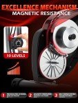 PASYOU Foldable Magnetic Exercise Bike with LCD Monitor