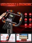 PASYOU Foldable Magnetic Exercise Bike with LCD Monitor