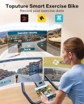 Toputure Indoor Exercise Bike with App and Magnetic Resistance