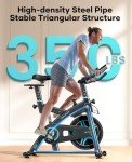 Toputure Indoor Exercise Bike with App and Magnetic Resistance