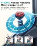Toputure Indoor Exercise Bike with App and Magnetic Resistance
