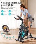 Toputure Indoor Exercise Bike with App and Magnetic Resistance