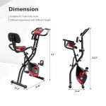 Magic Life Folding Exercise Bike with 10 Resistance Levels