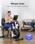 MERACH Recumbent Exercise Bike with Bluetooth & LCD