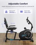 MERACH Recumbent Exercise Bike with Bluetooth & LCD