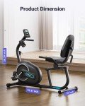 MERACH Recumbent Exercise Bike with Bluetooth & LCD