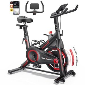 Indoor Exercise Bike with LCD Display & App