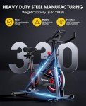 Indoor Exercise Bike with LCD Display & App