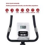 Marcy Azure Compact Magnetic Exercise Bike with 8 Resistance Levels