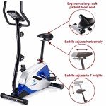 Marcy Azure Compact Magnetic Exercise Bike with 8 Resistance Levels