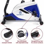 Marcy Azure Compact Magnetic Exercise Bike with 8 Resistance Levels