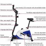 Marcy Azure Compact Magnetic Exercise Bike with 8 Resistance Levels