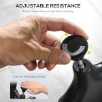 SPORTNOW Adjustable Indoor Exercise Bike with Heart Rate Sensor