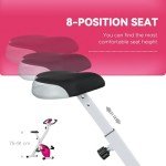 SPORTNOW Folding Exercise Bike with 8-Level Resistance
