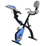 HOMCOM 2-in-1 Folding Exercise Bike with Resistance