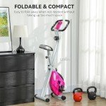 SPORTNOW Folding Exercise Bike with 8-Level Resistance