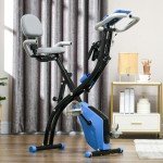 HOMCOM 2-in-1 Folding Exercise Bike with Resistance