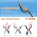 HOMCOM 2-in-1 Folding Exercise Bike with Resistance