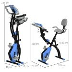 HOMCOM 2-in-1 Folding Exercise Bike with Resistance
