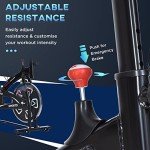 HOMCOM Indoor Stationary Exercise Bike with LCD Monitor