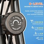 HOMCOM 2-in-1 Folding Exercise Bike with Resistance