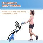 HOMCOM 2-in-1 Folding Exercise Bike with Resistance