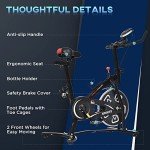 HOMCOM Indoor Stationary Exercise Bike with LCD Monitor